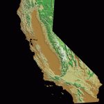 California Relief Map   California Terrain Map