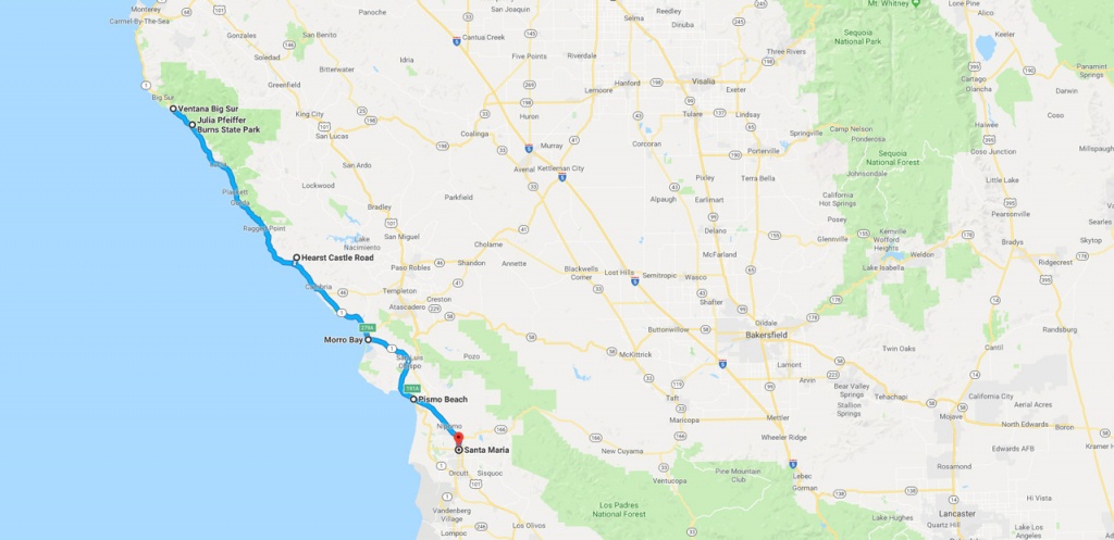 California Road Trip - The Perfect Two Week Itinerary | The Planet D - California Trip Planner Map