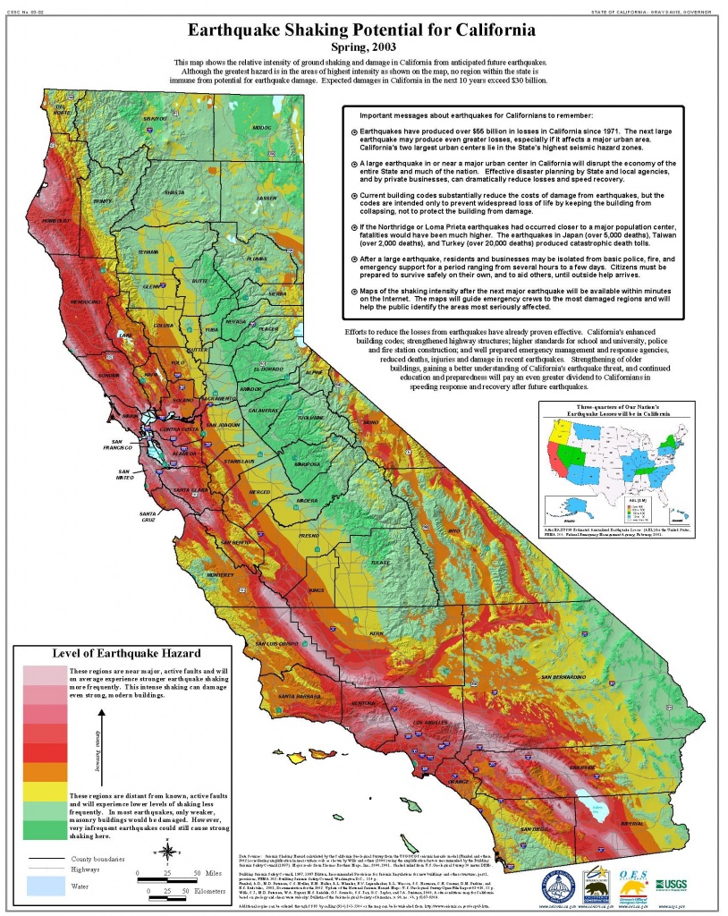 California |  Shaking And Damage In California From Anticipated - Usgs California Nevada Earthquake Map