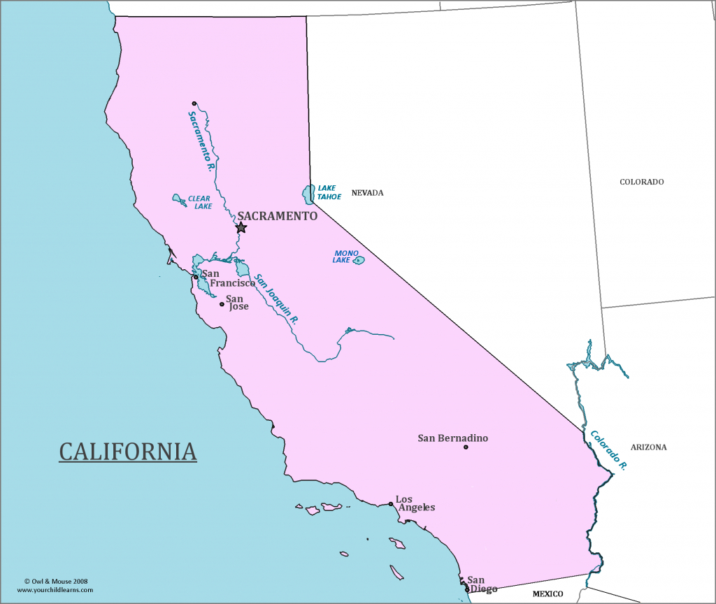 California State Map - Map Of California And Information About The State - California State Map With Cities