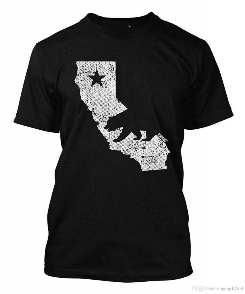 California State Map Men&amp;#039;s T Shirt Tee T Shirts Tees T Shirt From - California Map Shirt
