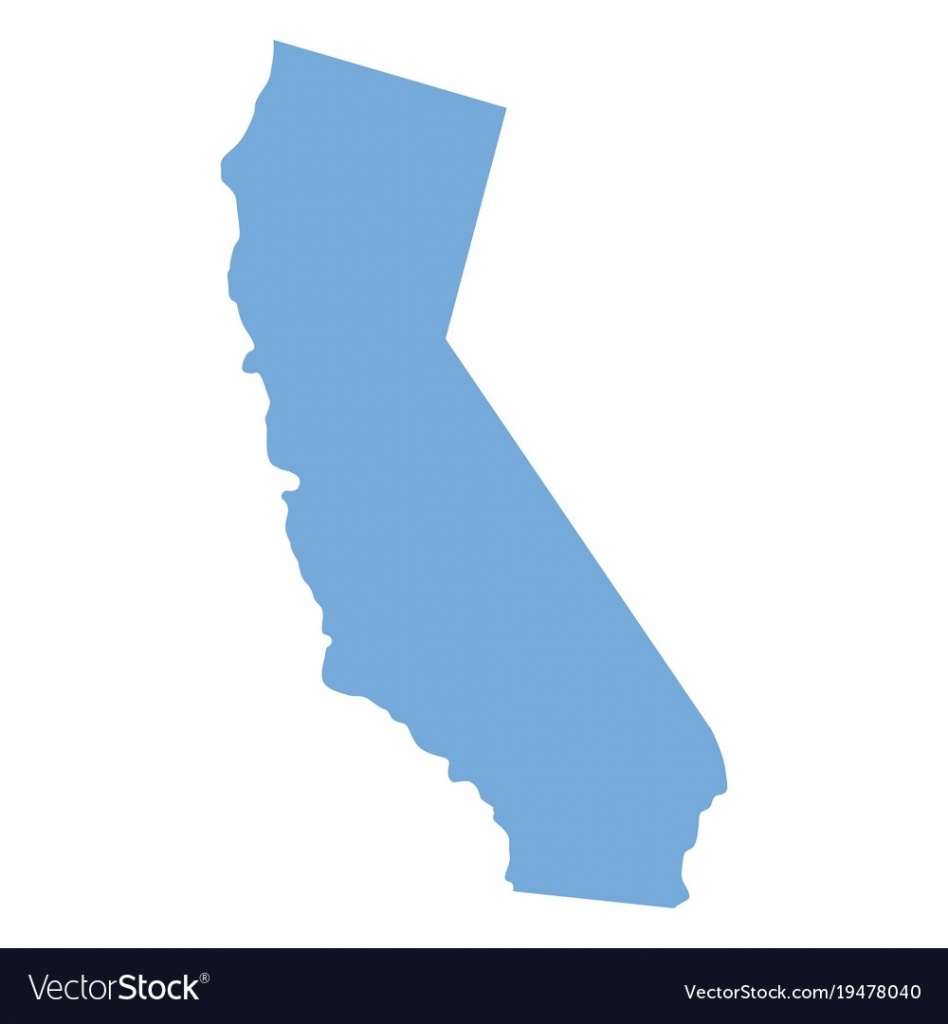 California State Map Royalty Free Vector Image Regarding California - Free State Map California