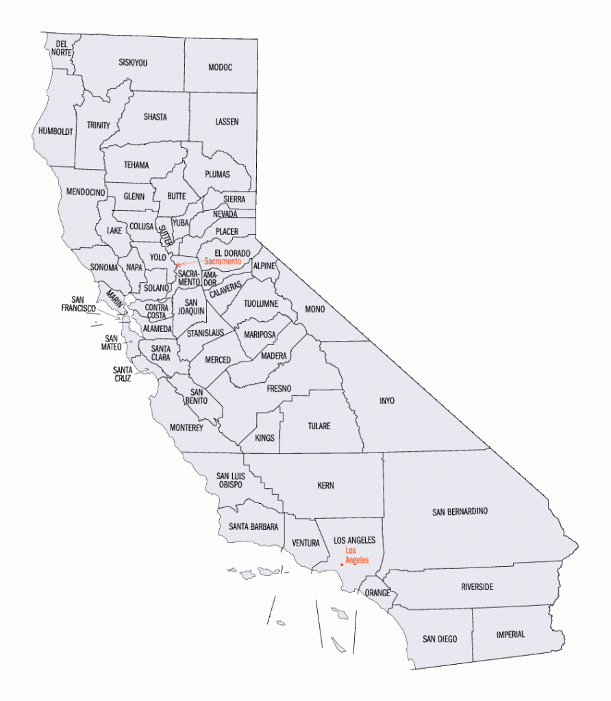 California State Maps, Interactive California State Road Maps - Interactive Map Of California Counties