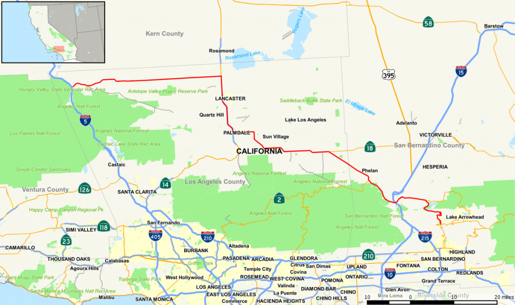 California State Route 138 - Wikipedia - West Covina California Map