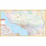 California State Southern Wall Map   The Map Shop   Southern California Wall Map