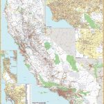 California State Wall Map W/ Zip Codes   Large Wall Map Of California