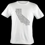 California T Shirt   California Map T Shirt