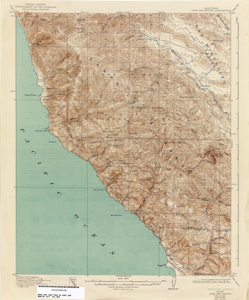 California Topographic Maps - Perry-Castañeda Map Collection - Ut - Topo Map Of California