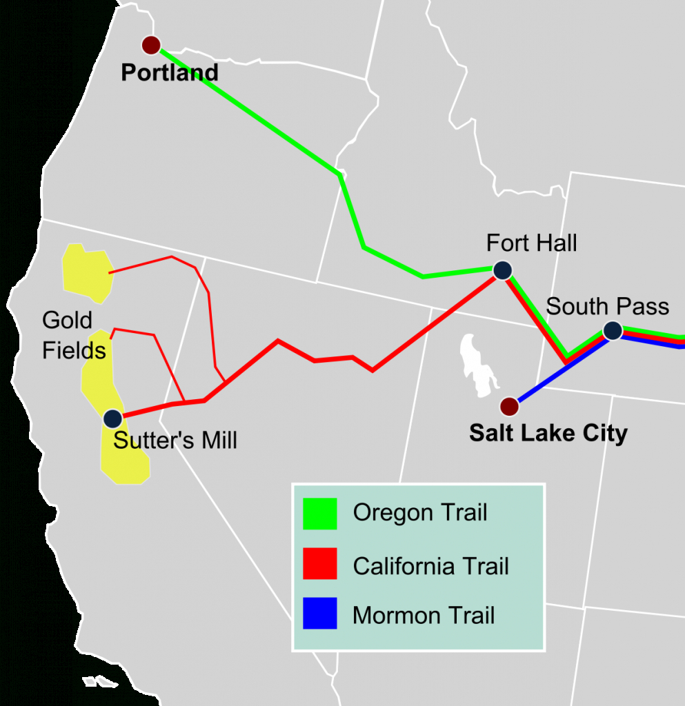 California Trail - Wikipedia - California Rail Pass Map