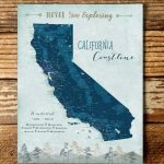 California Wall Art California Map California Print | Etsy   California Map Wall Art