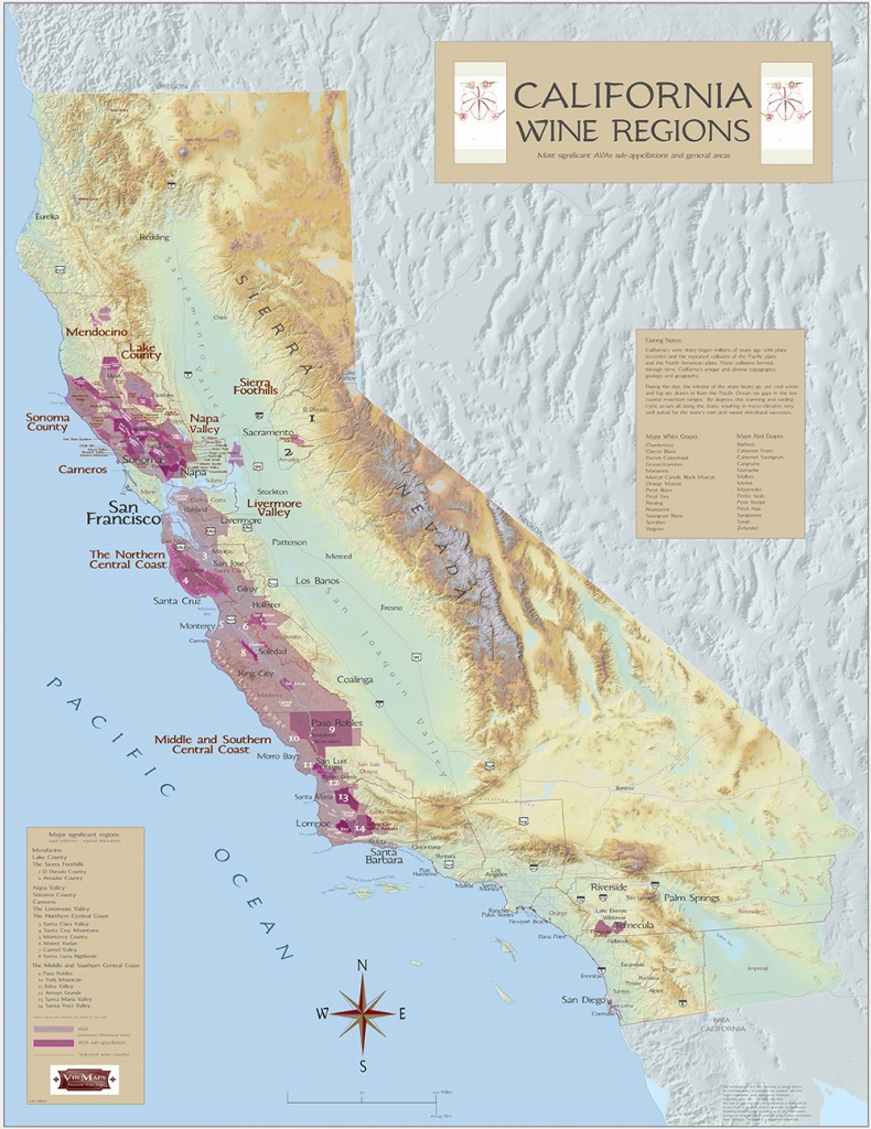 California Wine Regions - Map Of California Wine Appellations