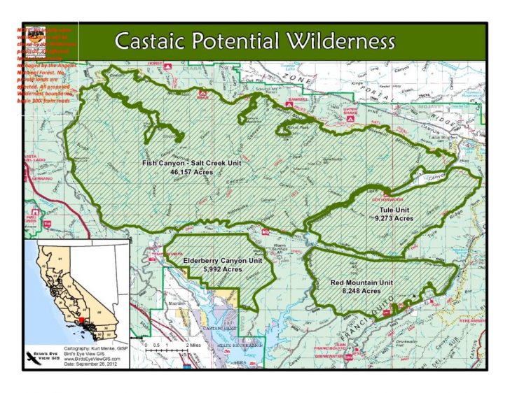 California Wilderness Map