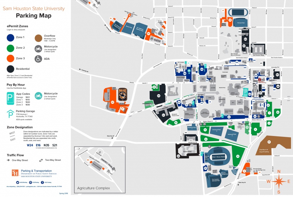 Campus Map | Shsu Visitors Guide - Texas State Dorm Map