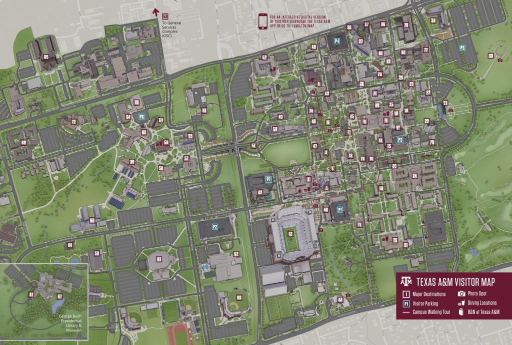 Campus Map | Texas A&amp;amp;m University Visitor Guide - Texas A&amp;amp;amp;m Map