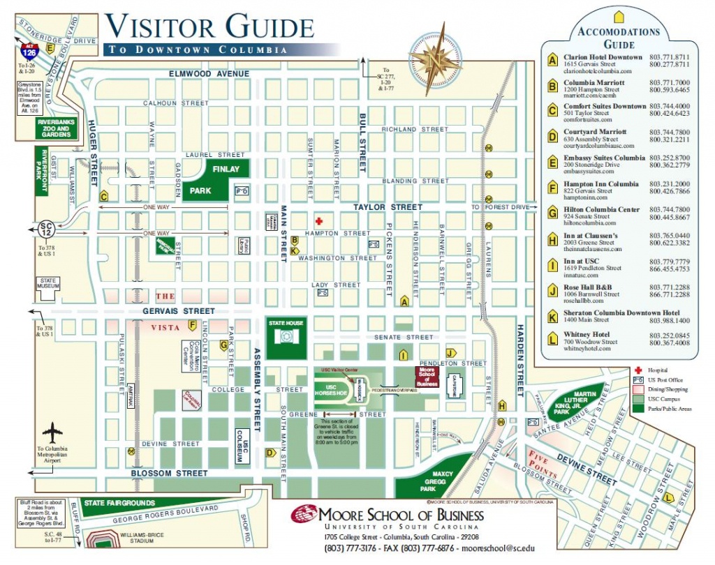 Campus Map Usc Columbia | Danielrossi - Usc Campus Map Printable