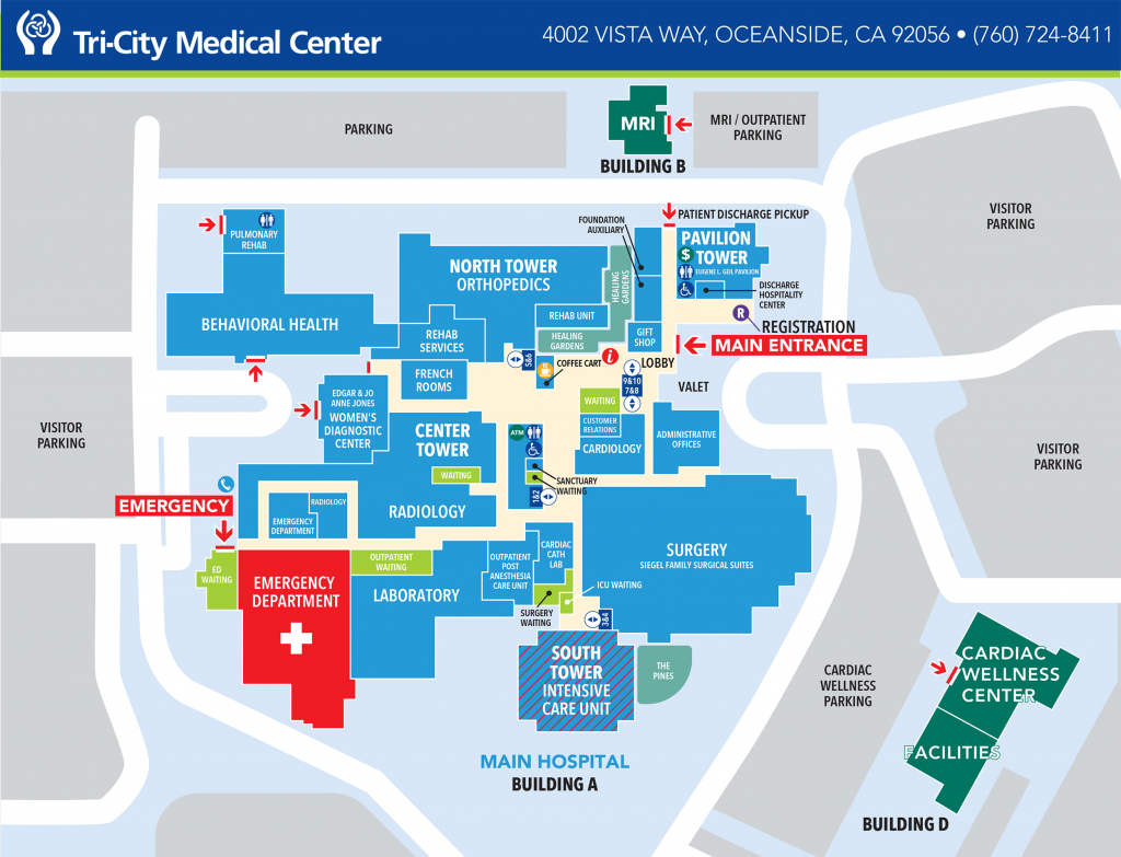Campus Maps &amp;amp; Locations | Tri-City Medical Center - South Texas College Mid Valley Campus Map