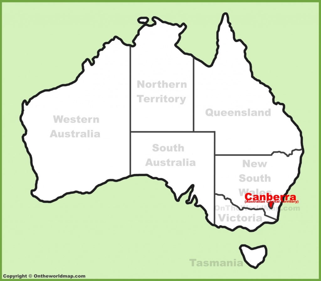 Canberra Maps | Australia | Maps Of Canberra (Capital City Of Australia) - Printable Map Of Canberra