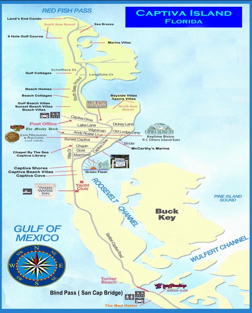 Captiva &amp;amp; Sanibel Island Map - Captiva Island Florida Map