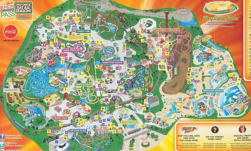 Category America 35 Six Flags Great Park Map 4 - World Wide Maps - Printable Six Flags Over Georgia Map