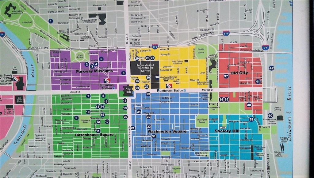 Center City Philadelphia Map - Map Of Center City Philadelphia - Printable Map Of Center City Philadelphia