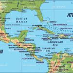 Central America & Carribean Map,map Of Central America & Carribean   Printable Map Of Central America