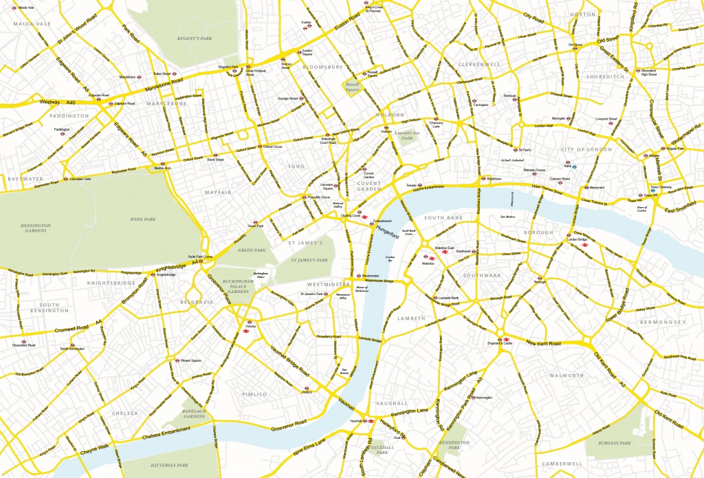 Printable Street Map Of Central London - Printable Maps