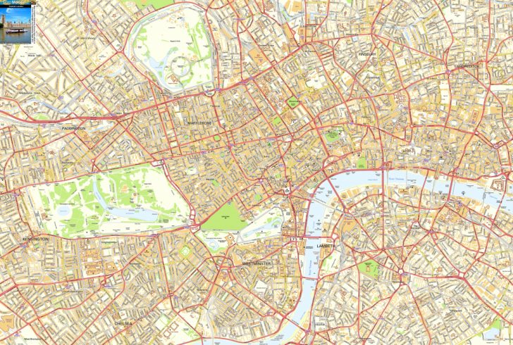 Printable Street Map Of Central London
