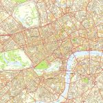 Central London Offline Sreet Map, Including Westminter, The City   Printable Street Map Of London
