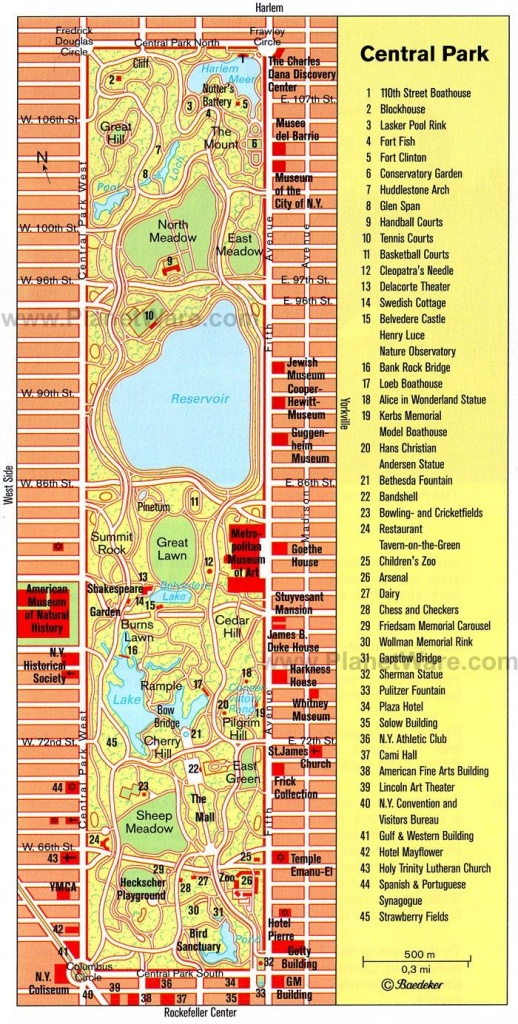 Central Park Printable Map | Nyc In 2019 | Map Of New York, New York - Printable Map Of Central Park