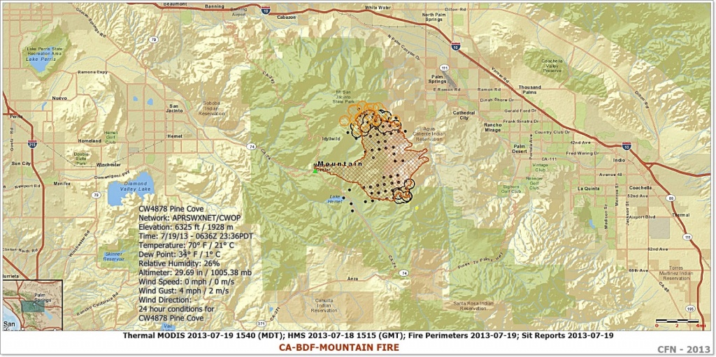Cfn - California Fire News - Cal Fire News : #mountainfire - California Mountain Fire Map