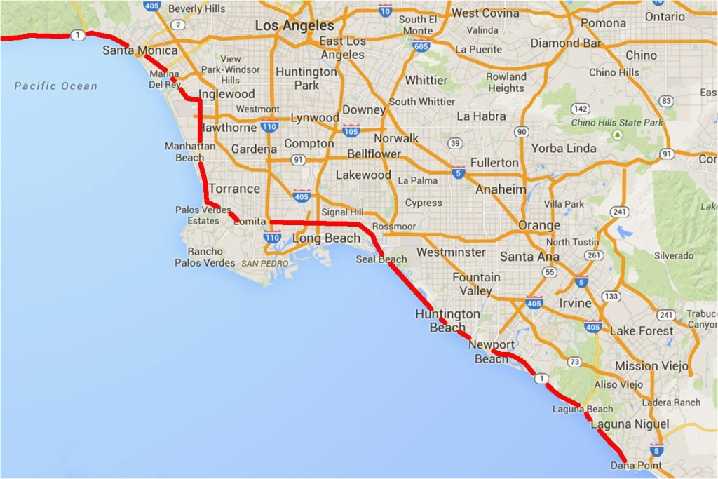 Charming California Google Maps Driving The Pacific Coast Highway In - Google Maps California Coast