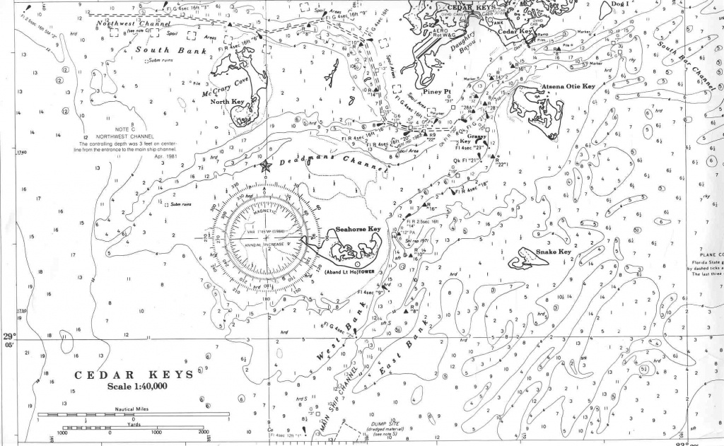 Charts Of Florida&amp;#039;s Big Bend - Florida Keys Marine Map