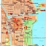 Chicago, Il   Map. Tagged Along On A Friends Business Trip Solo   Magnificent Mile Map Printable