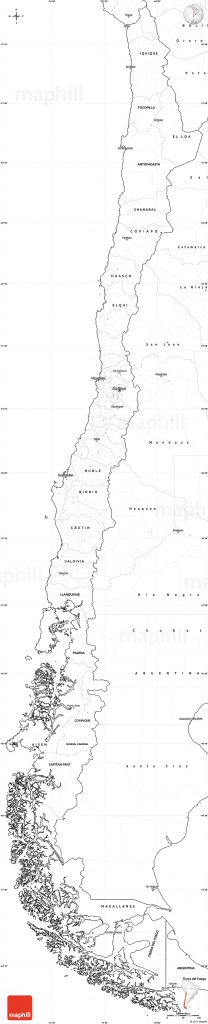 Chile Outline Map And Travel Information | Download Free Chile - Free Printable Map Of Chile