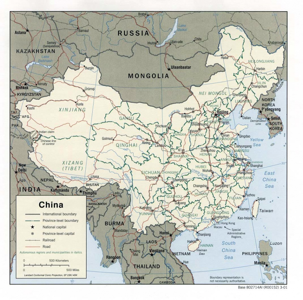 China Maps | Printable Maps Of China For Download - Printable Map Of China