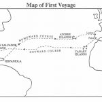 Christopher Columbus First Voyage | Chapter 5: First Voyage To The   Printable Map Of Christopher Columbus Voyages