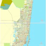 City Map Miami Vector Urban Plan Adobe Illustrator Editable Street Map   Miami Florida Map
