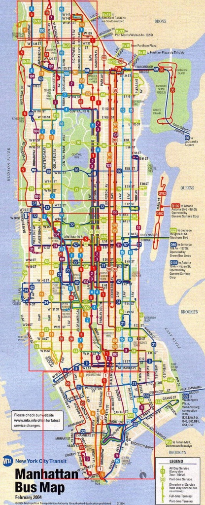 City Of New York : New York Map | Mta Bus Map | Maps In 2019 | Bus - Printable Manhattan Bus Map