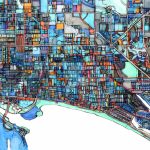 City Travel Print –City Neighborhood Print Of Long Beach Ca   Printable Map Of Long Beach Ca