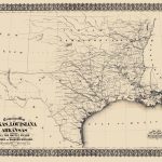 Civil War Map   Texas, Louisiana, & Arkansas 1871   Texas Civil War Map