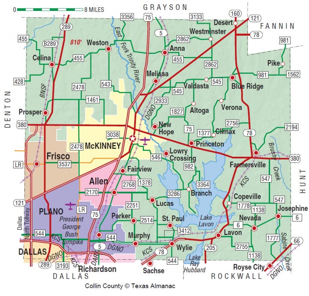 Collin County | The Handbook Of Texas Online| Texas State Historical - Collin County Texas Map