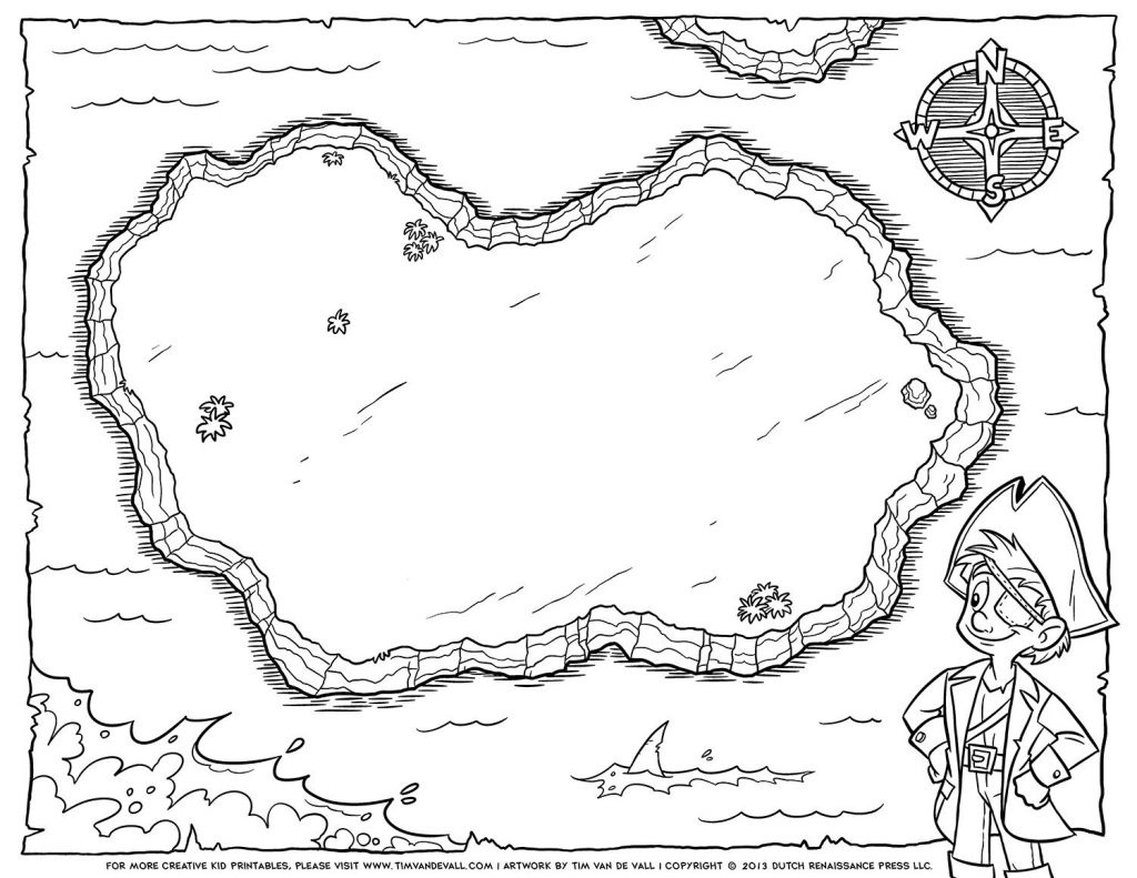 Coloring Page ~ Coloring Page Design Astonishing Printable Pirate - Pirate Treasure Map Printable