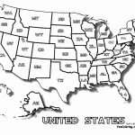 Coloring Page Of United States Map With States Names At Yescoloring   Printable 50 States Map