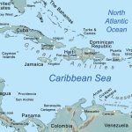 Comprehensive Map Of The Caribbean Sea And Islands   Printable Road Map Of St Maarten