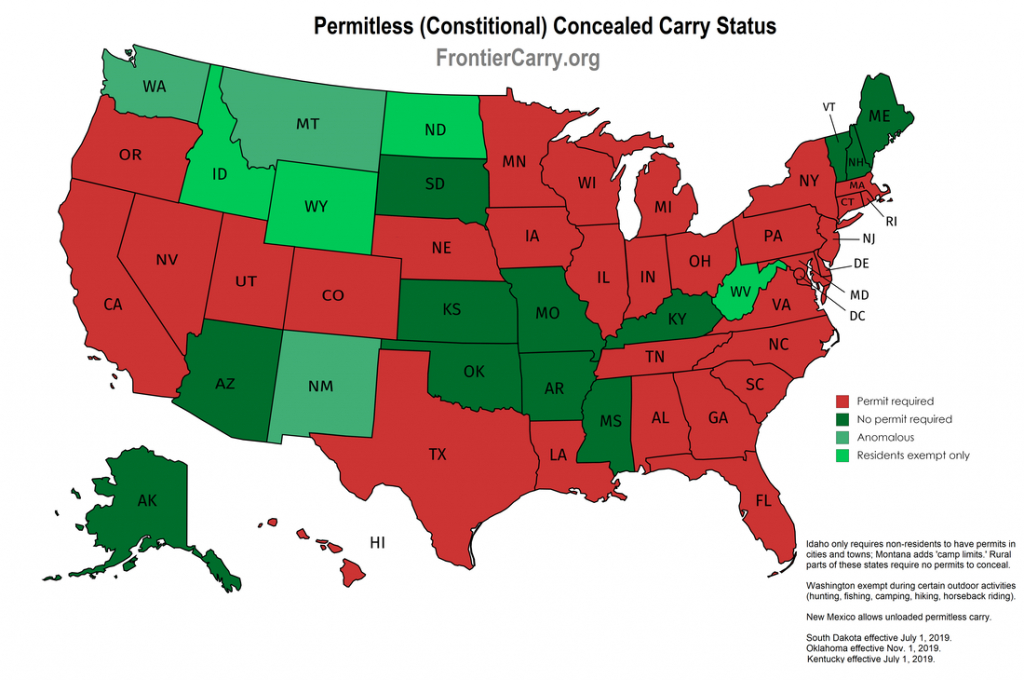 Concealed Carry - Nevada Carry - Florida Ccw Reciprocity Map 2017
