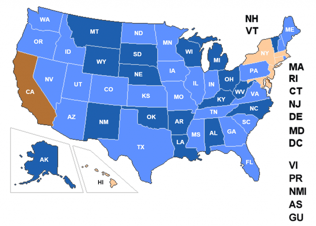 Concealed Carry Permit Reciprocity Changes 8/12/2015 - Usa Carry - Texas Chl Reciprocity Map 2018