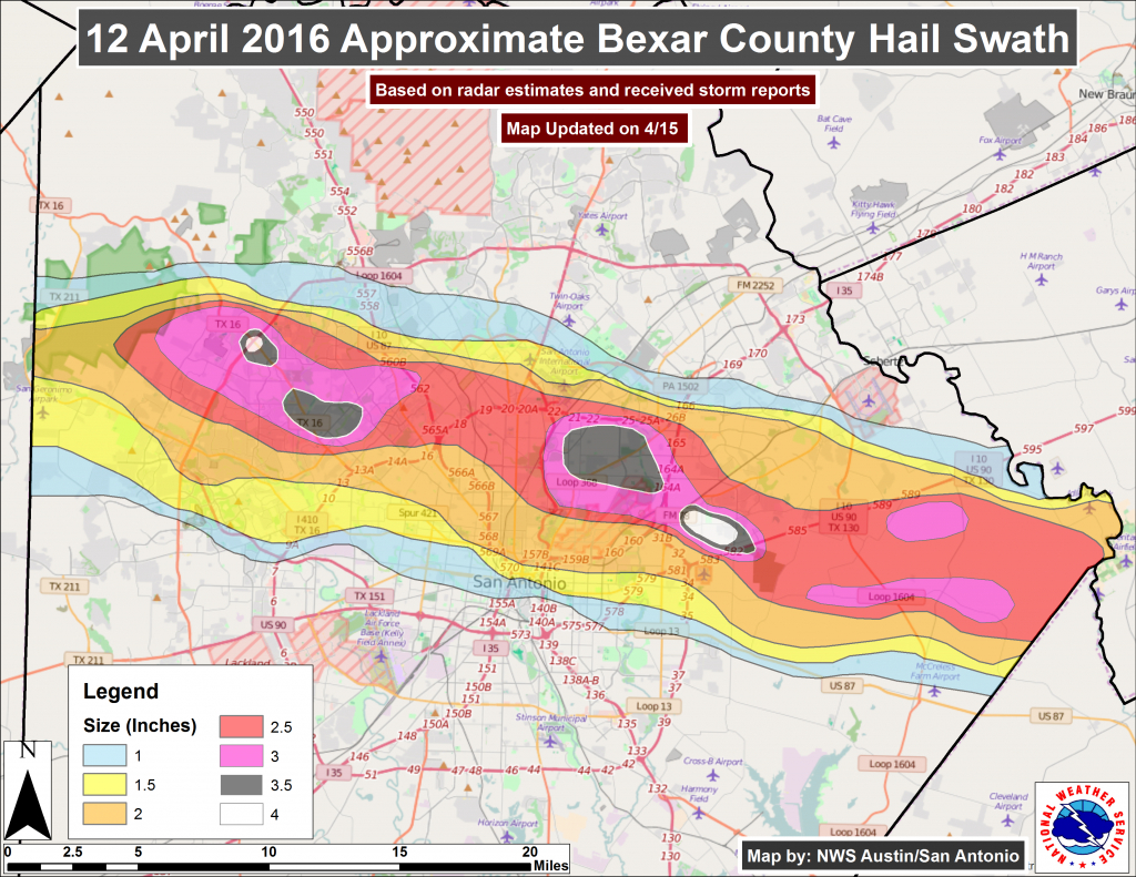 Corelogic Pegs Total Damage From Texas Spring Hail Storms At Nearly - Hail Maps Texas