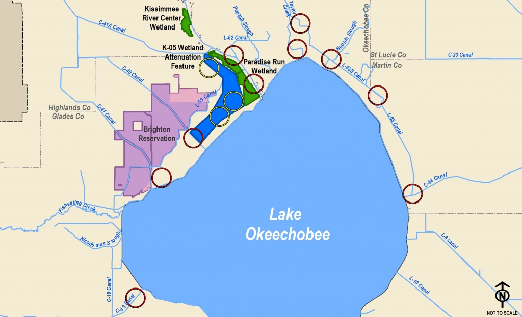 Corps Announces Public Meetings For Lake Okeechobee Watershed Study - Lake Okeechobee Florida Map