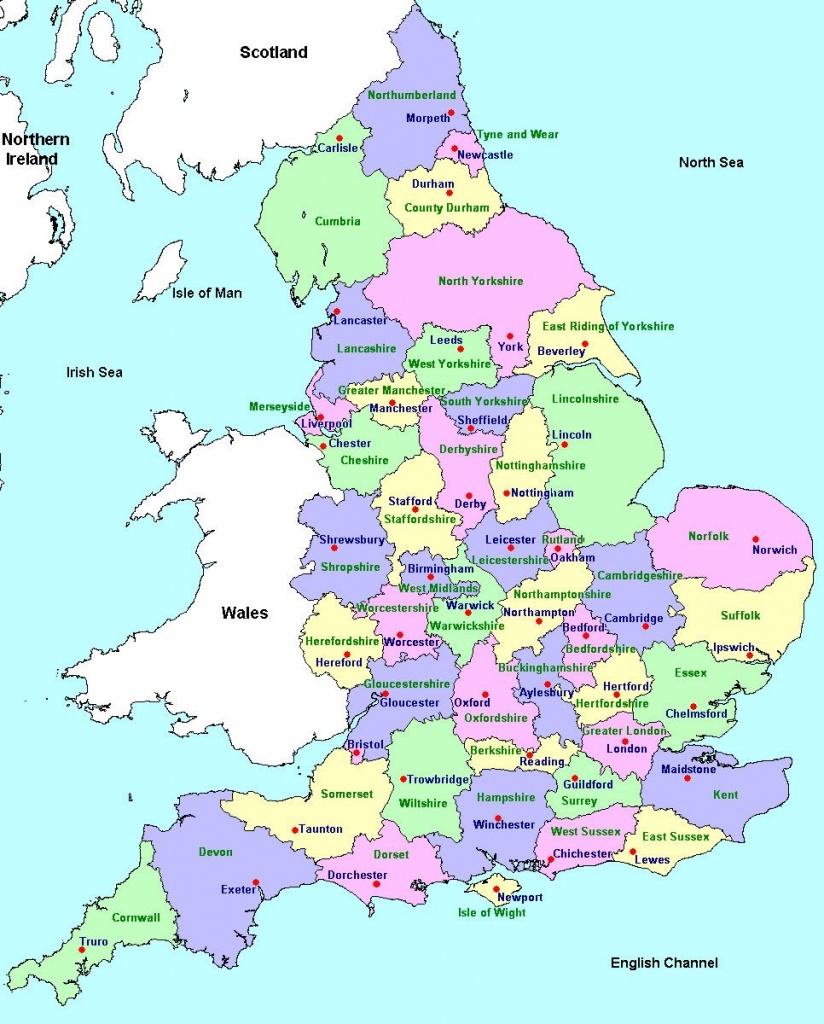 Counties And County Towns | Geo - Maps - England In 2019 | England - Printable Map Of Uk Counties
