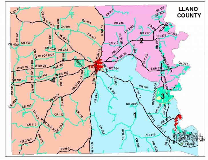 Llano Texas Map